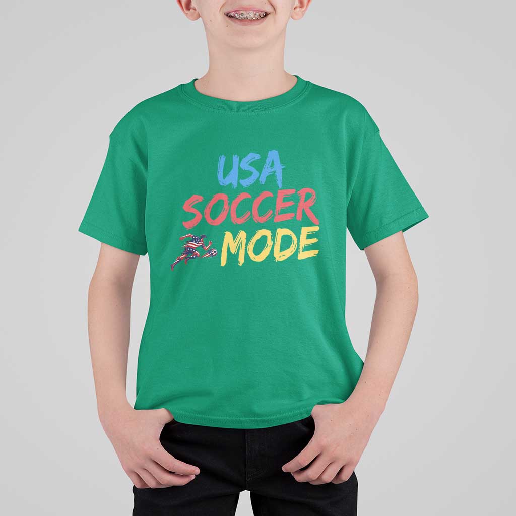 USA Soccer Mode T Shirt For Kid United States Team Pride