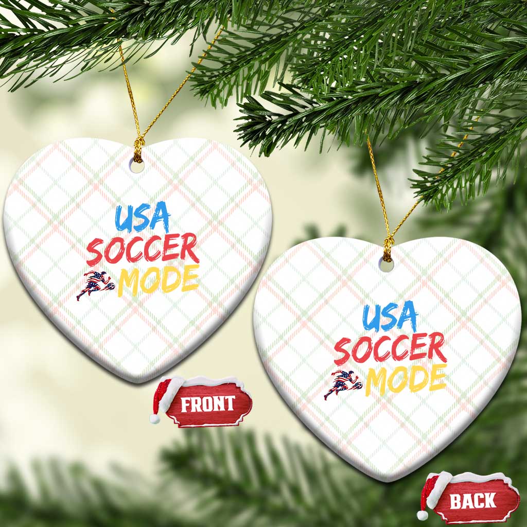 USA Soccer Mode Ceramic Ornament United States Team Pride