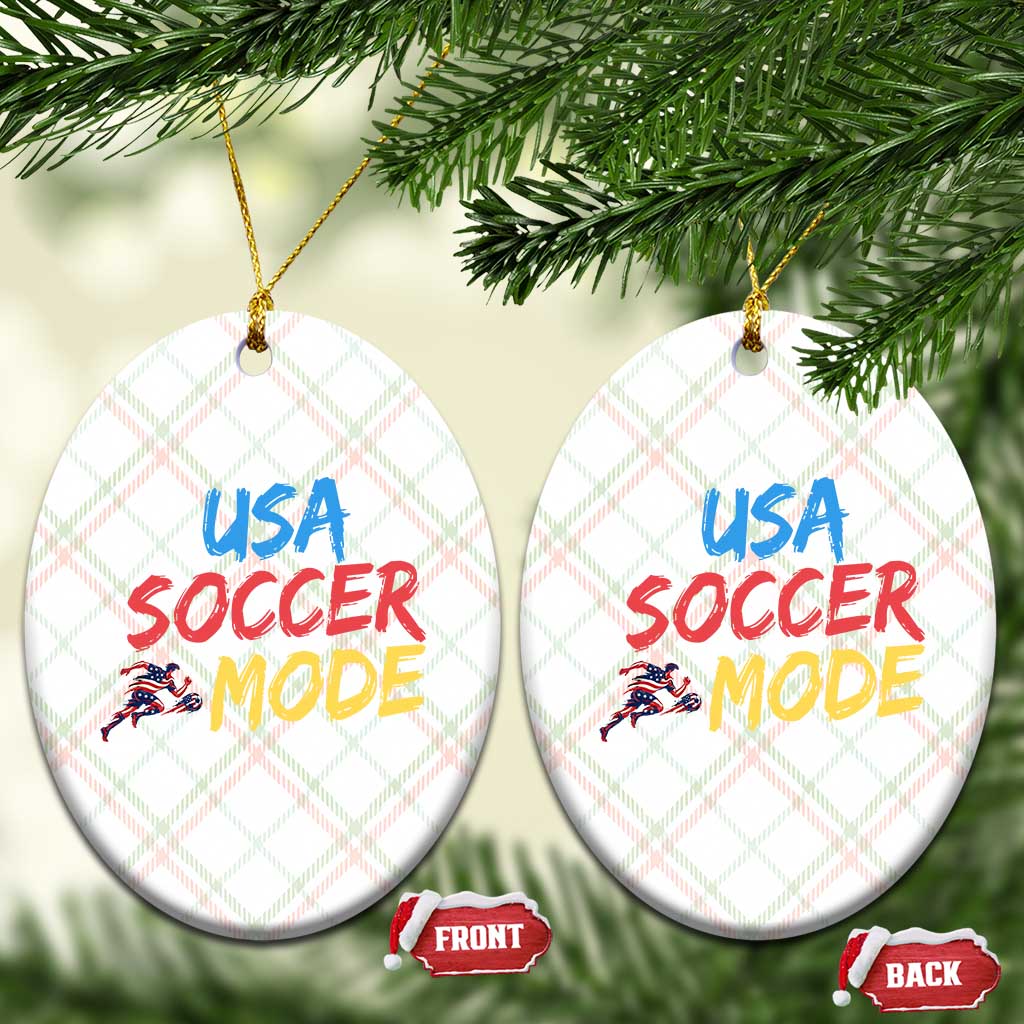 USA Soccer Mode Ceramic Ornament United States Team Pride