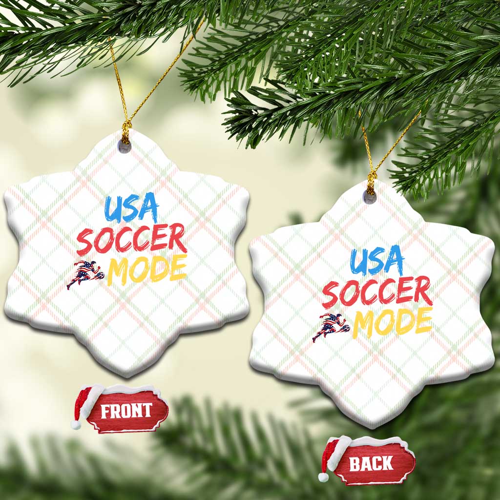 USA Soccer Mode Ceramic Ornament United States Team Pride