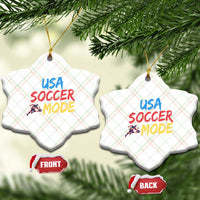 USA Soccer Mode Ceramic Ornament United States Team Pride