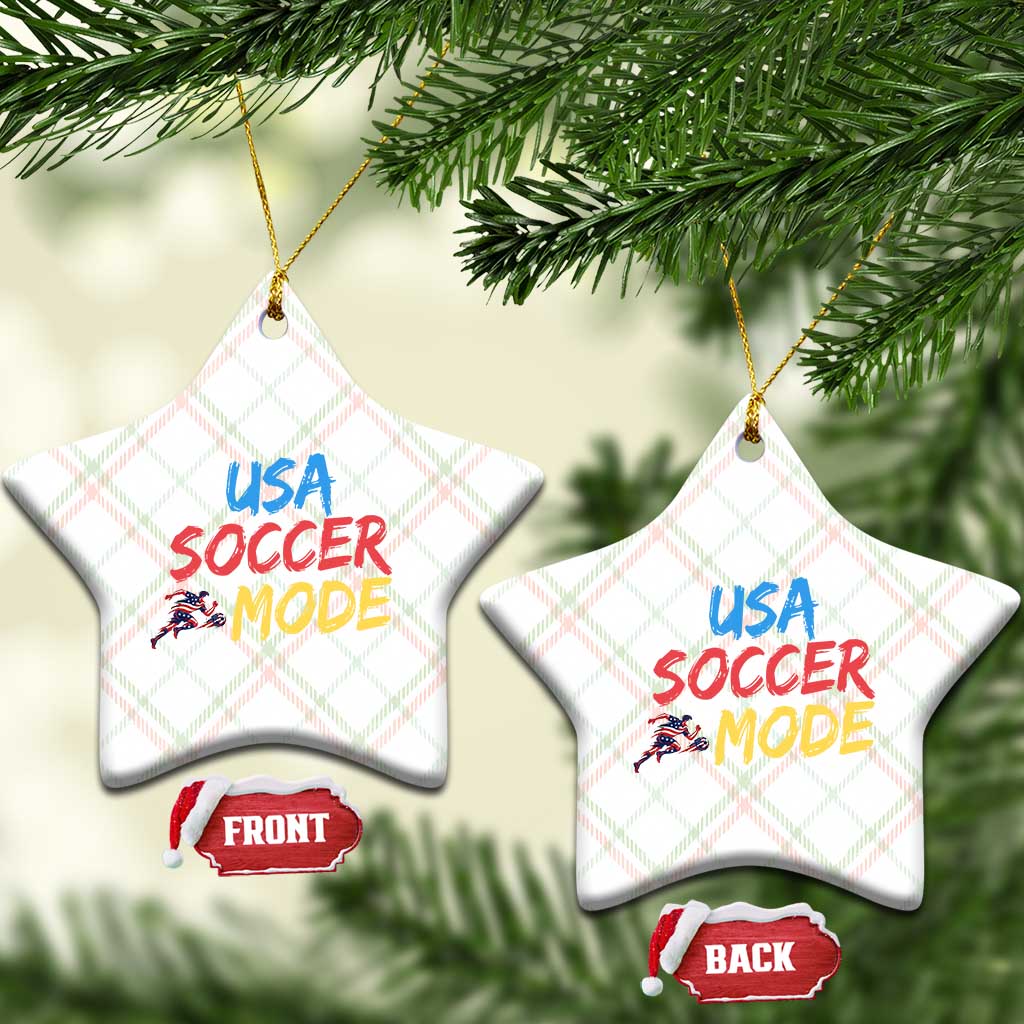 USA Soccer Mode Ceramic Ornament United States Team Pride