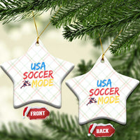 USA Soccer Mode Ceramic Ornament United States Team Pride
