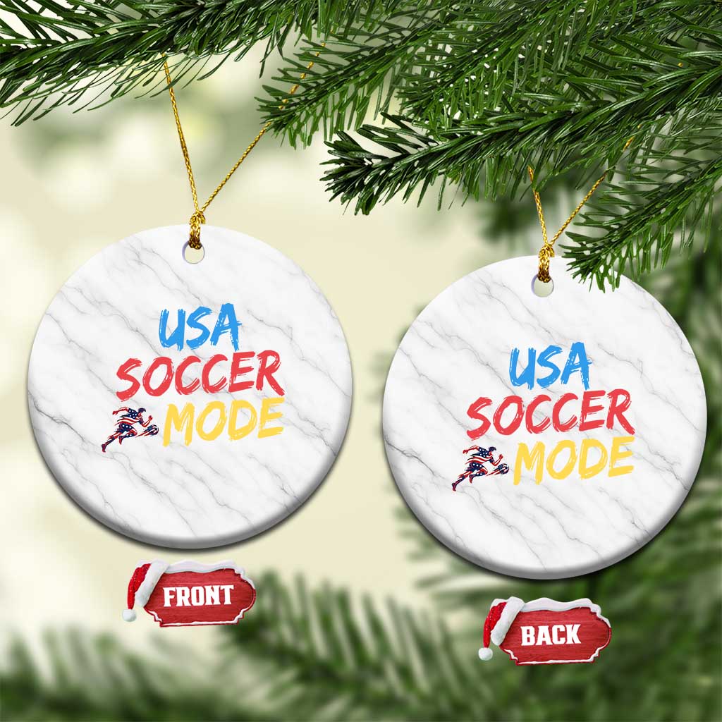 USA Soccer Mode Ceramic Ornament United States Team Pride