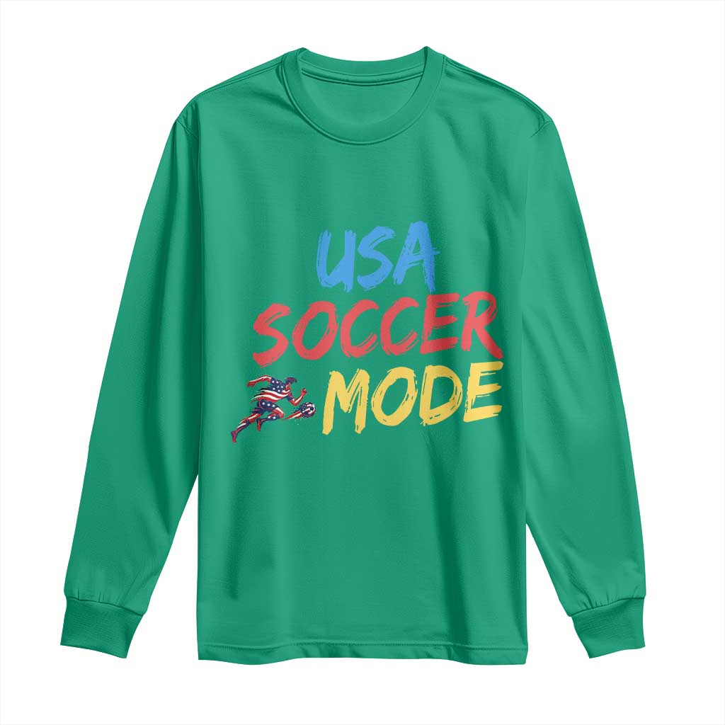 USA Soccer Mode Long Sleeve Shirt United States Team Pride