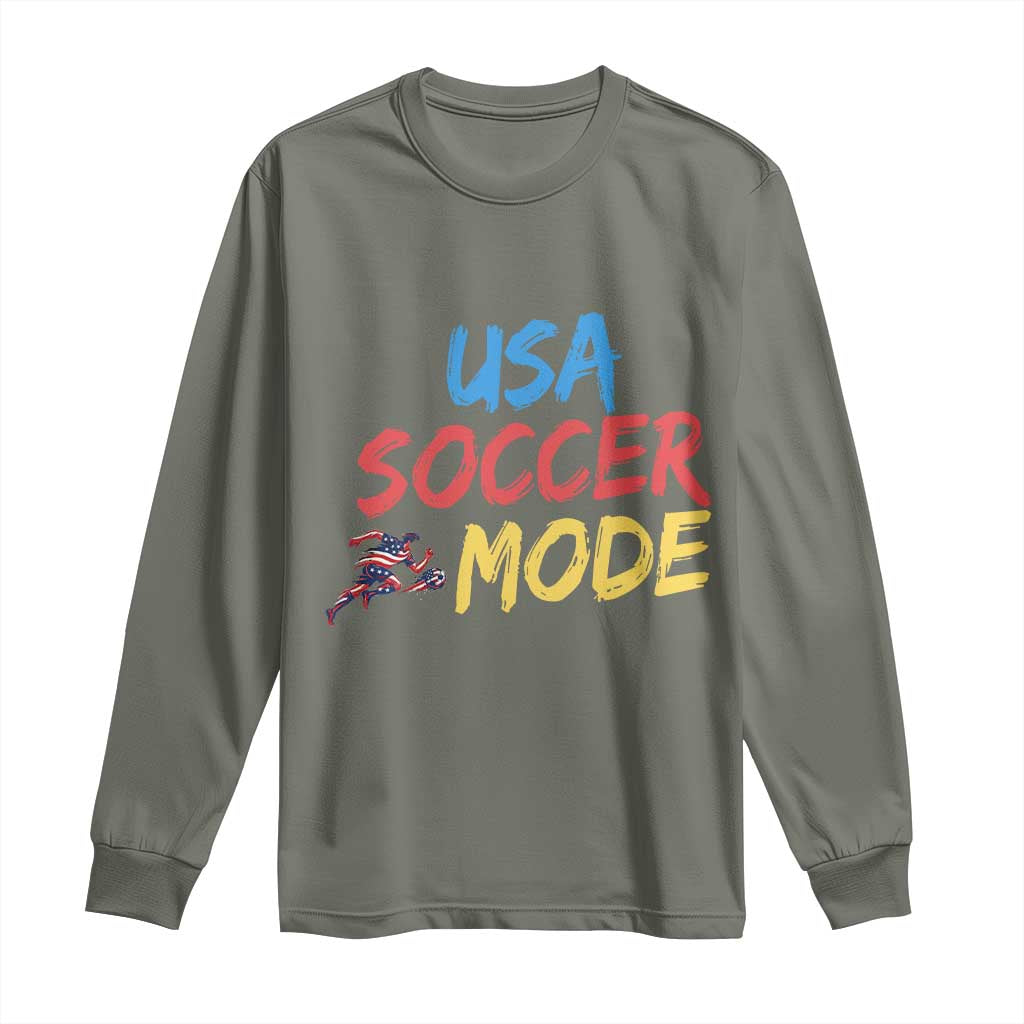 USA Soccer Mode Long Sleeve Shirt United States Team Pride