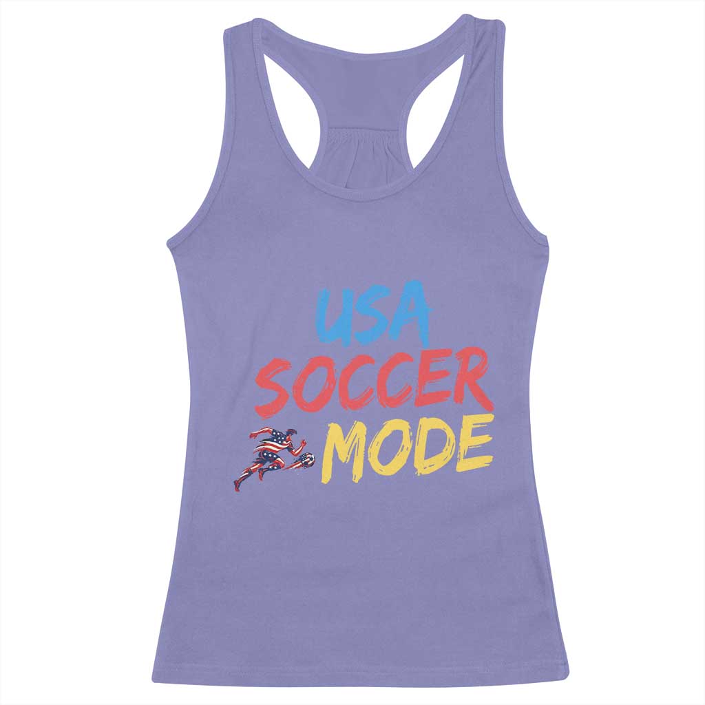 USA Soccer Mode Racerback Tank Top United States Team Pride