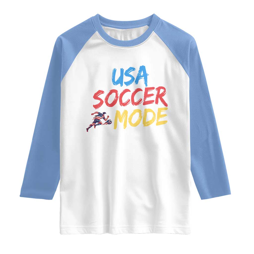 USA Soccer Mode Raglan Shirt United States Team Pride