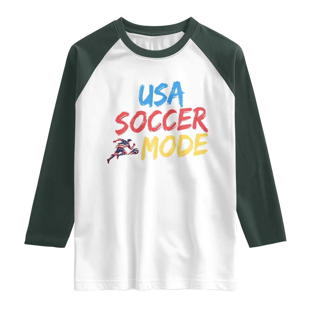 USA Soccer Mode Raglan Shirt United States Team Pride
