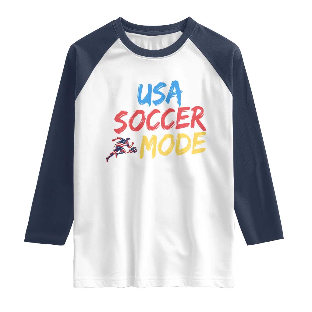 USA Soccer Mode Raglan Shirt United States Team Pride