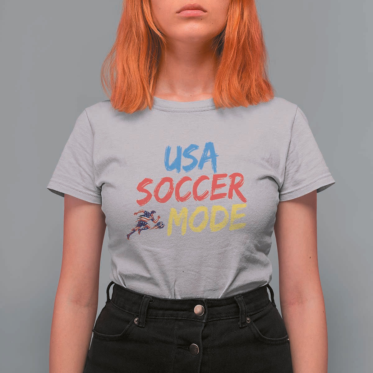 USA Soccer Mode T Shirt For Women United States Team Pride