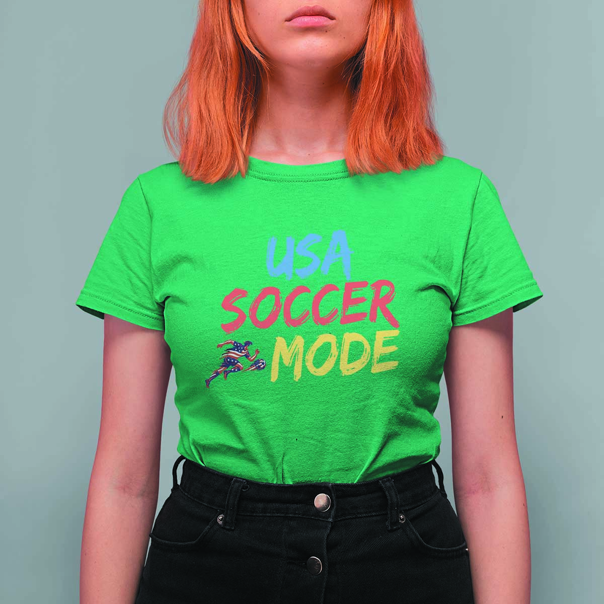 USA Soccer Mode T Shirt For Women United States Team Pride
