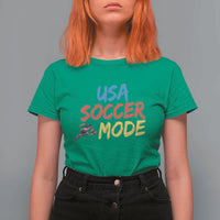 USA Soccer Mode T Shirt For Women United States Team Pride