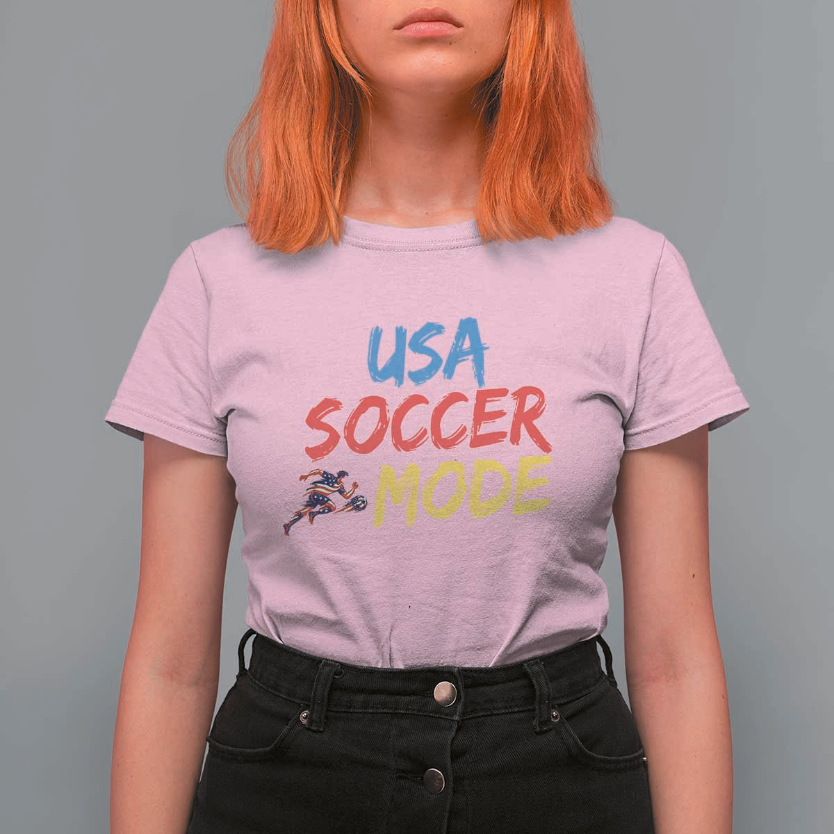 USA Soccer Mode T Shirt For Women United States Team Pride