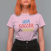 USA Soccer Mode T Shirt For Women United States Team Pride