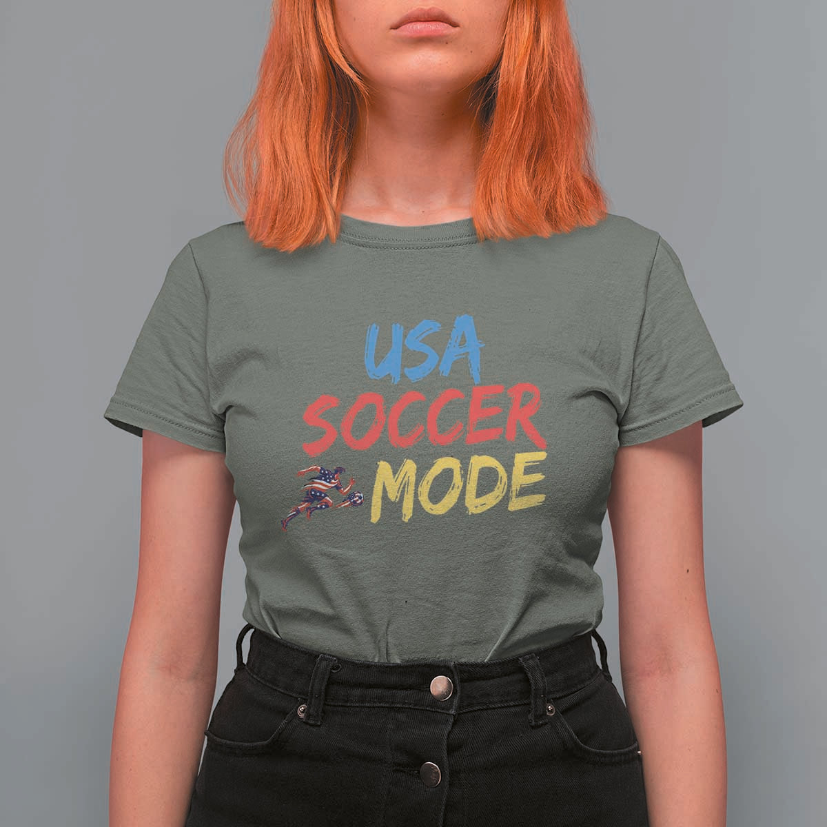 USA Soccer Mode T Shirt For Women United States Team Pride