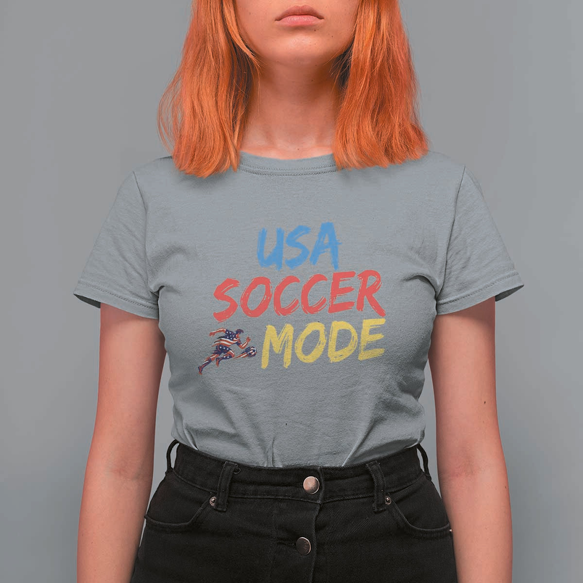USA Soccer Mode T Shirt For Women United States Team Pride