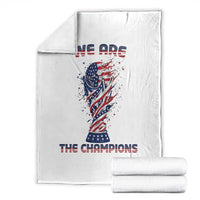 We Are Champions Throw Blanket USA Soccer Lover Gift