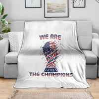 We Are Champions Throw Blanket USA Soccer Lover Gift