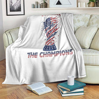 We Are Champions Throw Blanket USA Soccer Lover Gift