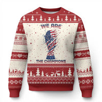 We Are Champions Ugly Christmas Sweater USA Soccer Lover Gift