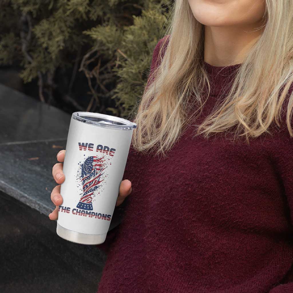 We Are Champions Tumbler Cup USA Soccer Lover Gift