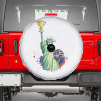 Statue Of Liberty Soccer Cup Spare Tire Cover USA Soccer Lover Gift