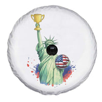 Statue Of Liberty Soccer Cup Spare Tire Cover USA Soccer Lover Gift
