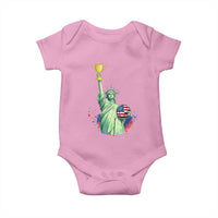 Statue Of Liberty Soccer Cup Baby Onesie USA Soccer Lover Gift