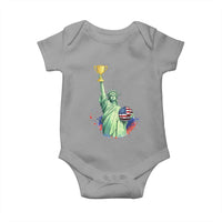 Statue Of Liberty Soccer Cup Baby Onesie USA Soccer Lover Gift