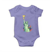 Statue Of Liberty Soccer Cup Baby Onesie USA Soccer Lover Gift