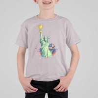 Statue Of Liberty Soccer Cup T Shirt For Kid USA Soccer Lover Gift