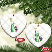 Statue Of Liberty Soccer Cup Ceramic Ornament USA Soccer Lover Gift
