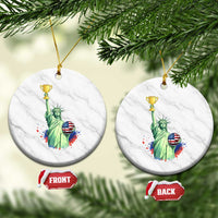 Statue Of Liberty Soccer Cup Ceramic Ornament USA Soccer Lover Gift