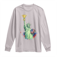 Statue Of Liberty Soccer Cup Long Sleeve Shirt USA Soccer Lover Gift