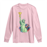 Statue Of Liberty Soccer Cup Long Sleeve Shirt USA Soccer Lover Gift