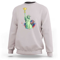 Statue Of Liberty Soccer Cup Sweatshirt USA Soccer Lover Gift