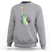 Statue Of Liberty Soccer Cup Sweatshirt USA Soccer Lover Gift