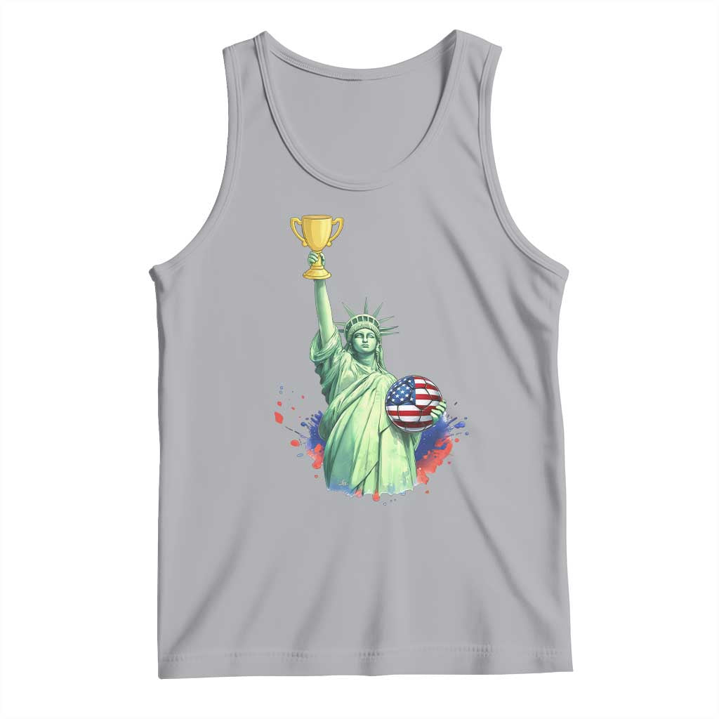 Statue Of Liberty Soccer Cup Tank Top USA Soccer Lover Gift