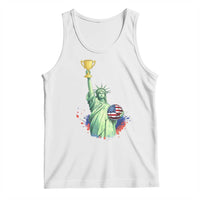 Statue Of Liberty Soccer Cup Tank Top USA Soccer Lover Gift