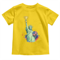 Statue Of Liberty Soccer Cup Toddler T Shirt USA Soccer Lover Gift
