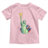 Statue Of Liberty Soccer Cup Toddler T Shirt USA Soccer Lover Gift