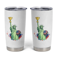 Statue Of Liberty Soccer Cup Tumbler Cup USA Soccer Lover Gift