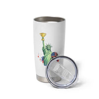 Statue Of Liberty Soccer Cup Tumbler Cup USA Soccer Lover Gift