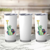 Statue Of Liberty Soccer Cup Tumbler Cup USA Soccer Lover Gift