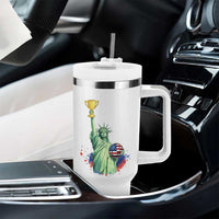 Statue Of Liberty Soccer Cup Tumbler With Handle USA Soccer Lover Gift