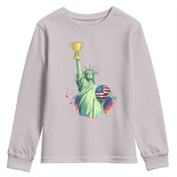 Statue Of Liberty Soccer Cup Youth Sweatshirt USA Soccer Lover Gift