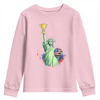 Statue Of Liberty Soccer Cup Youth Sweatshirt USA Soccer Lover Gift