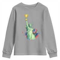 Statue Of Liberty Soccer Cup Youth Sweatshirt USA Soccer Lover Gift