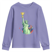 Statue Of Liberty Soccer Cup Youth Sweatshirt USA Soccer Lover Gift